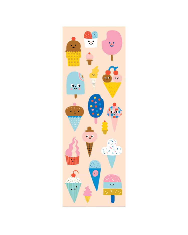 Little ooly play stickiville ice cream stickers