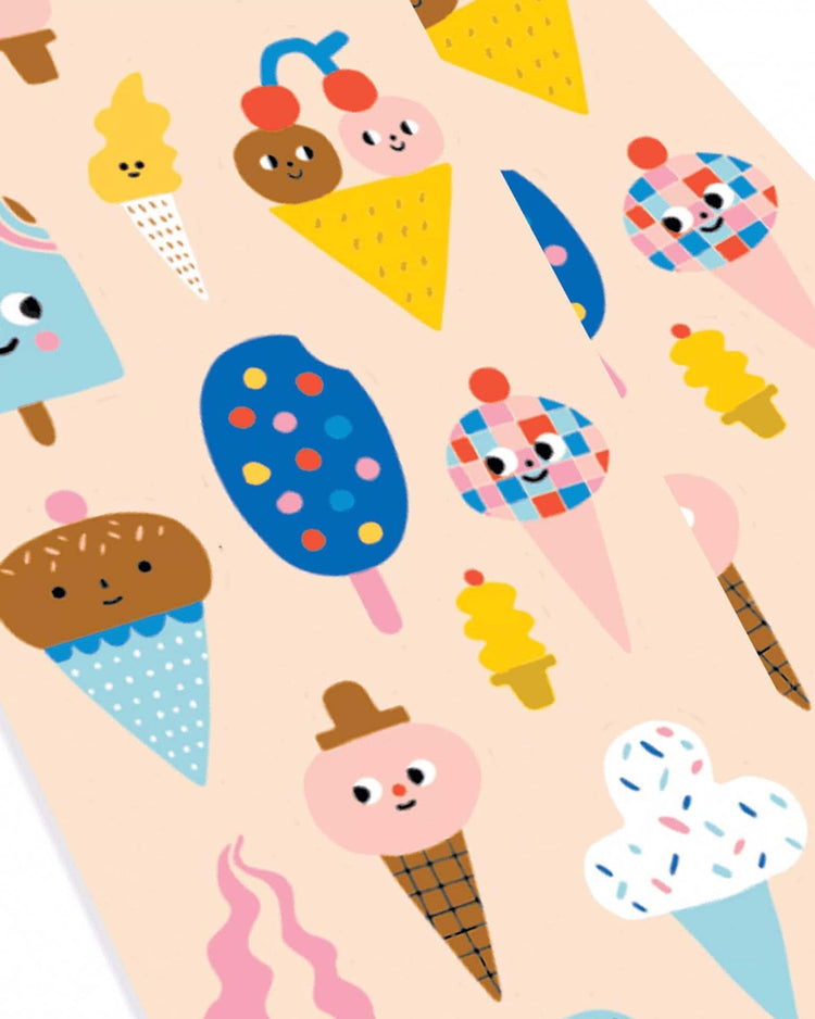 Little ooly play stickiville ice cream stickers