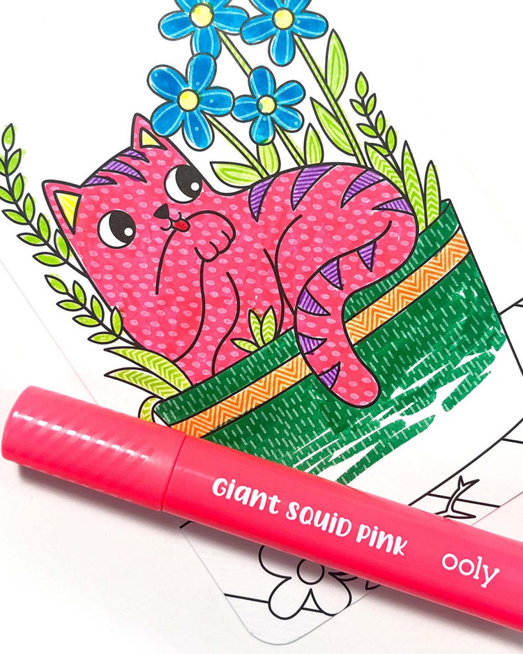 Little ooly play undercover art hidden pattern coloring activity art cards smitten kittens