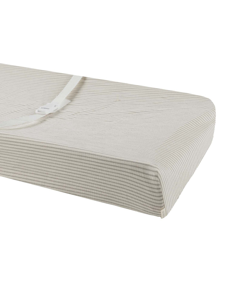 Little quincy mae home changing pad cover in basil stripe