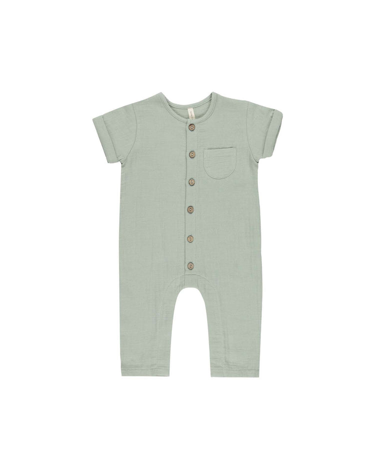 Little quincy mae baby charlie jumpsuit in sage