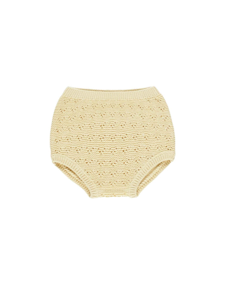 Little quincy mae baby knit bloomer in yellow