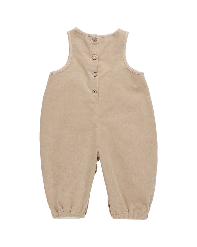 Little quincy mae baby maisie overall in latte