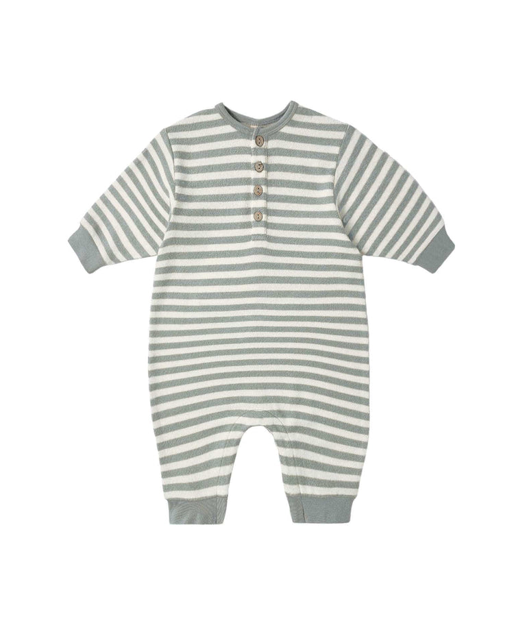Little quincy mae baby relaxed jumpsuit in blue stripe