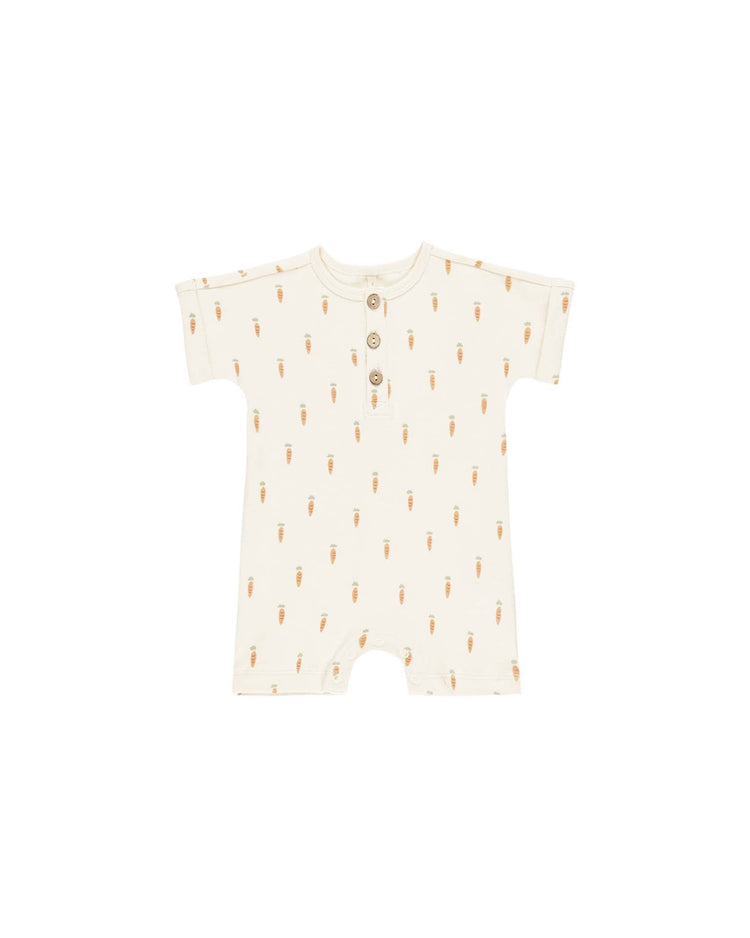 Little quincy mae baby short sleeve one-piece in carrots