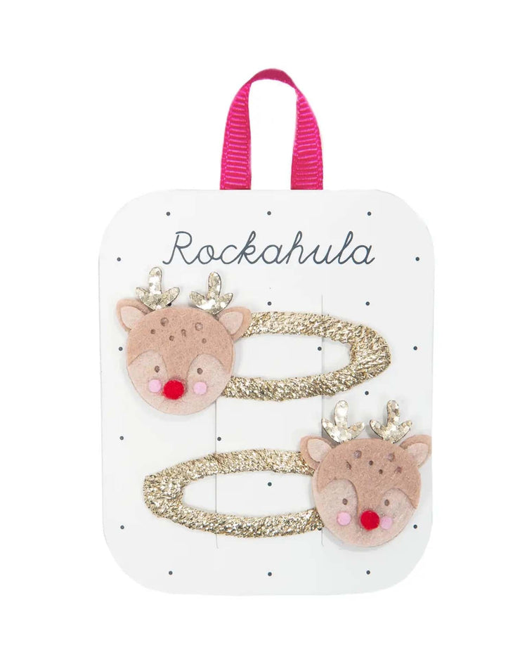 rockahula kids little reindeer clips accessories Little