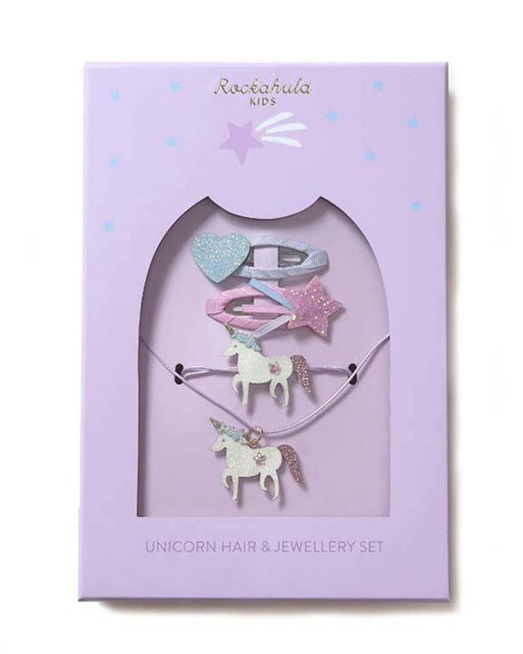 Little rockahula kids accessories unicorn hair + jewelry set