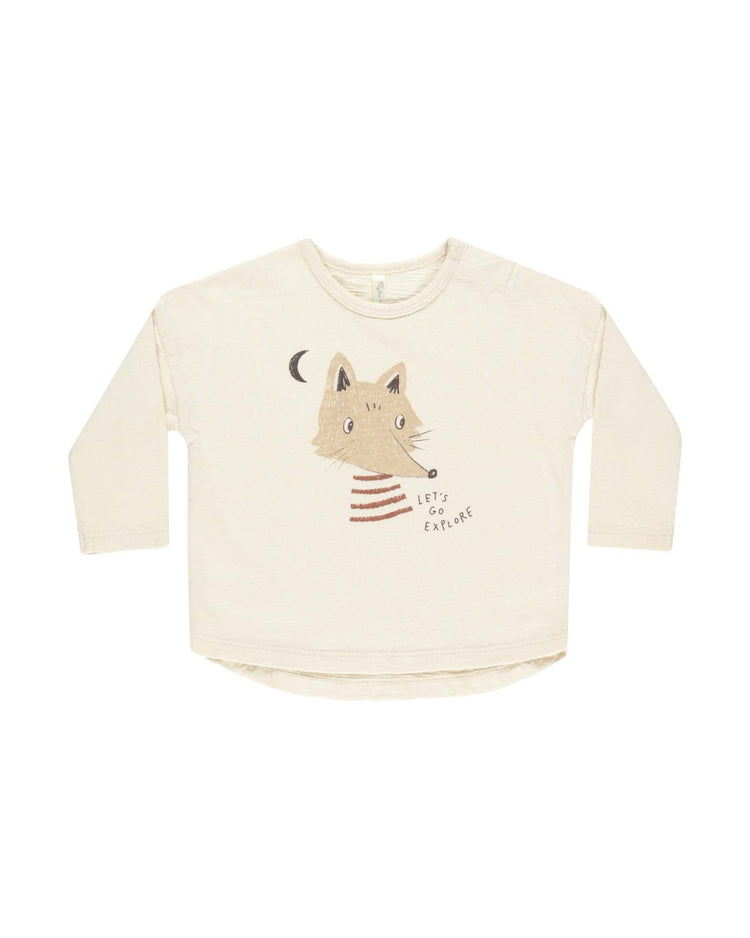 Little rylee + cru kids long sleeve tee in coyote