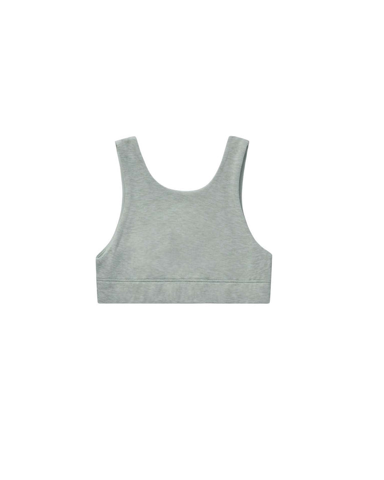 Little rylee + cru kids longline bra in heathered seafoam