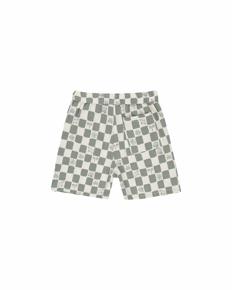 Little rylee + cru kids perry short in coastal check