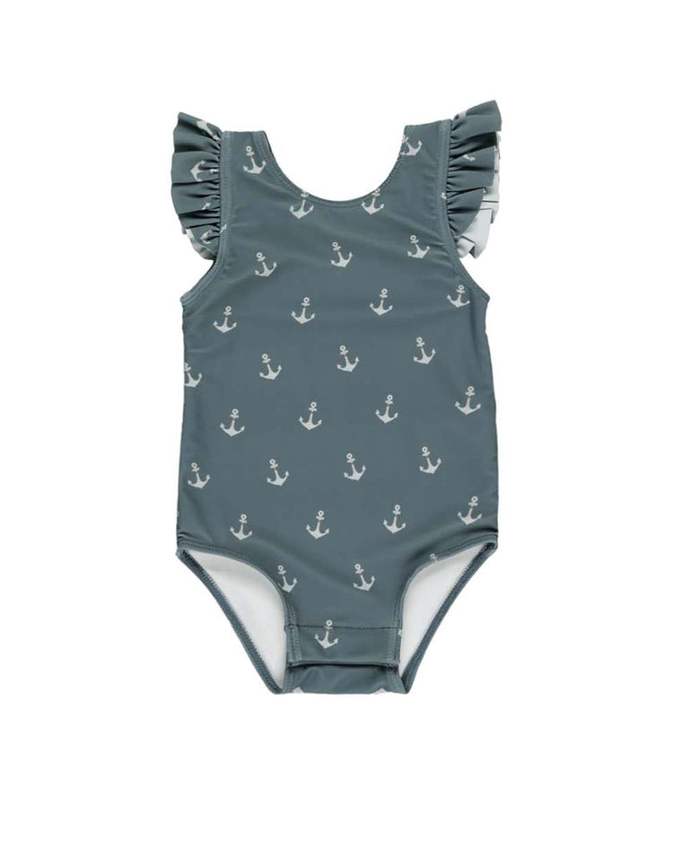 Little rylee + cru baby scoop back onepiece in anchors
