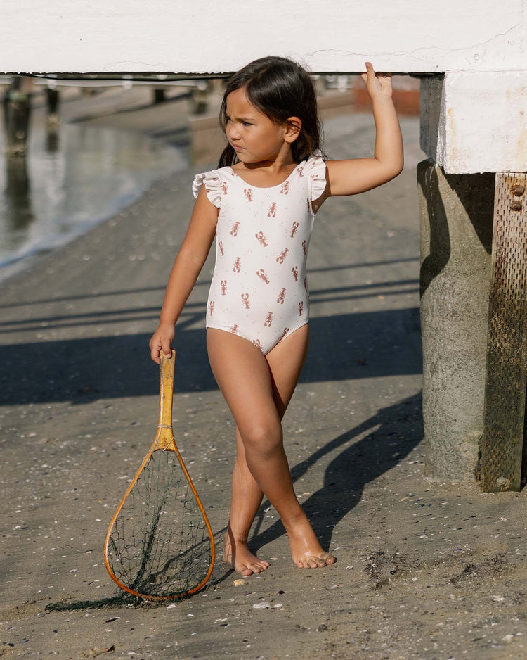 rylee + cru scoop back onepiece in lobsters baby Little