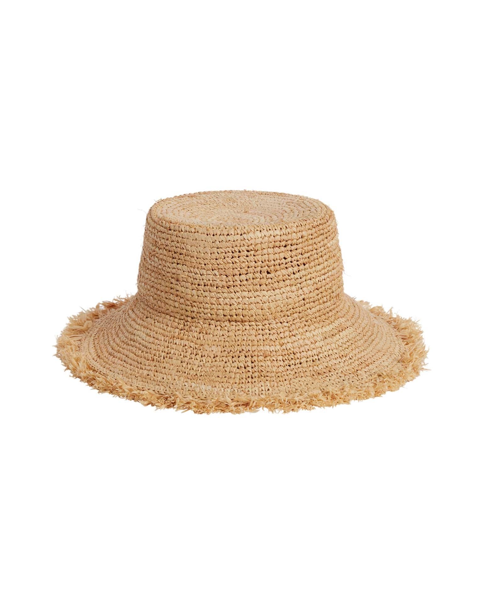 Rylee & Cru Straw Bucket Hat | Straw, S/M