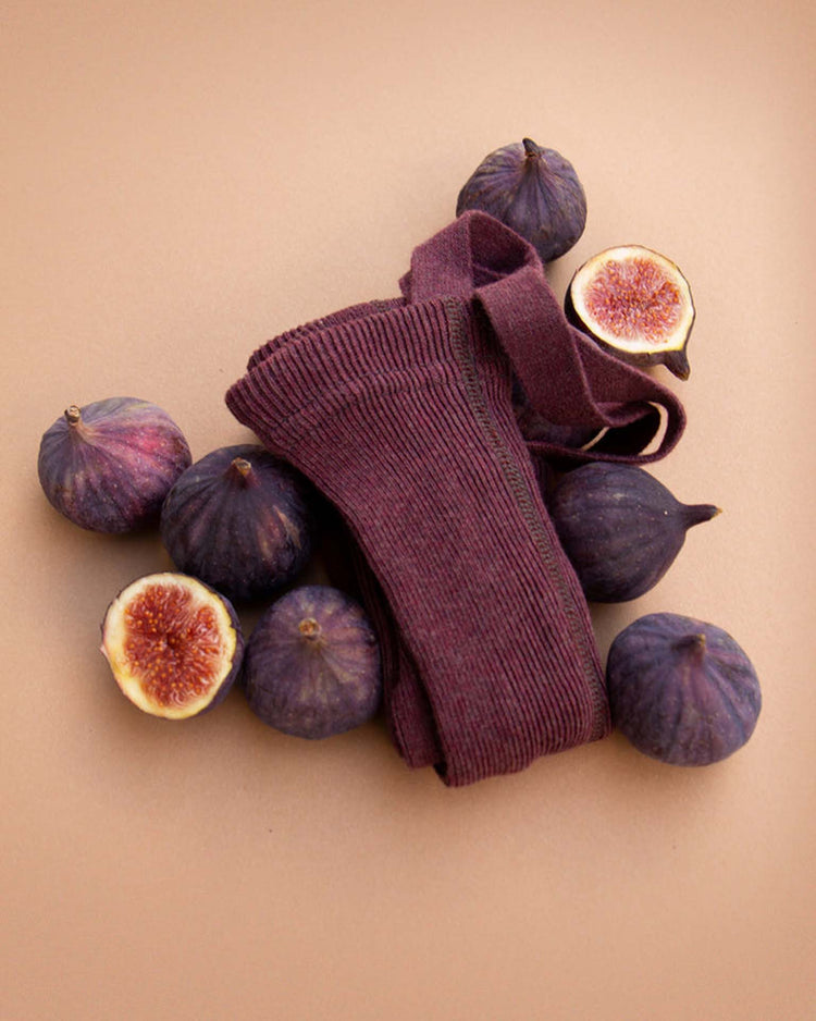 Little silly silas accessories retro footless tights in fig blend