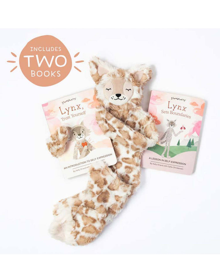 Little slumberkins play lynx's self expression set - snuggler + 2 books
