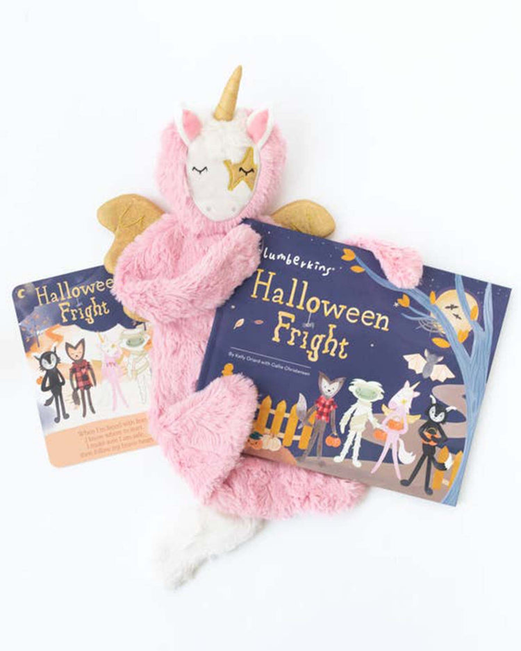 Little slumberkins play pegasus snuggler + halloween fright book