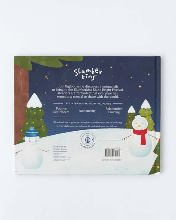 Little slumberkins play wolf kin + bigfoot shares his gift book