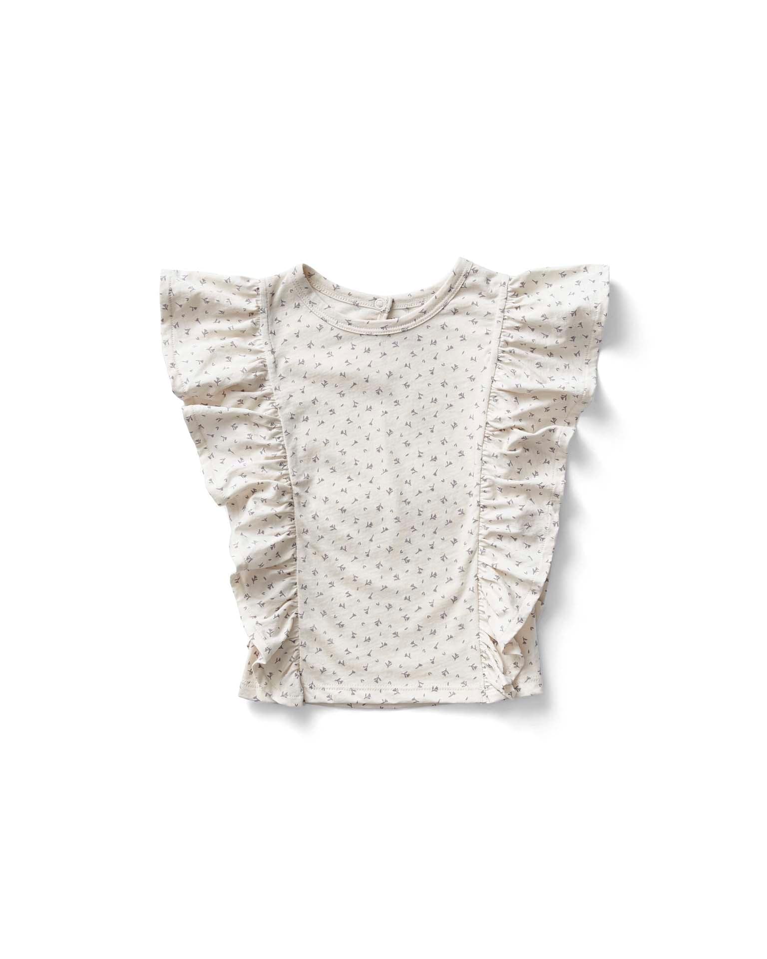 Frill Tee in Fleur Print Sorbet by Soor Ploom - Last Ones In