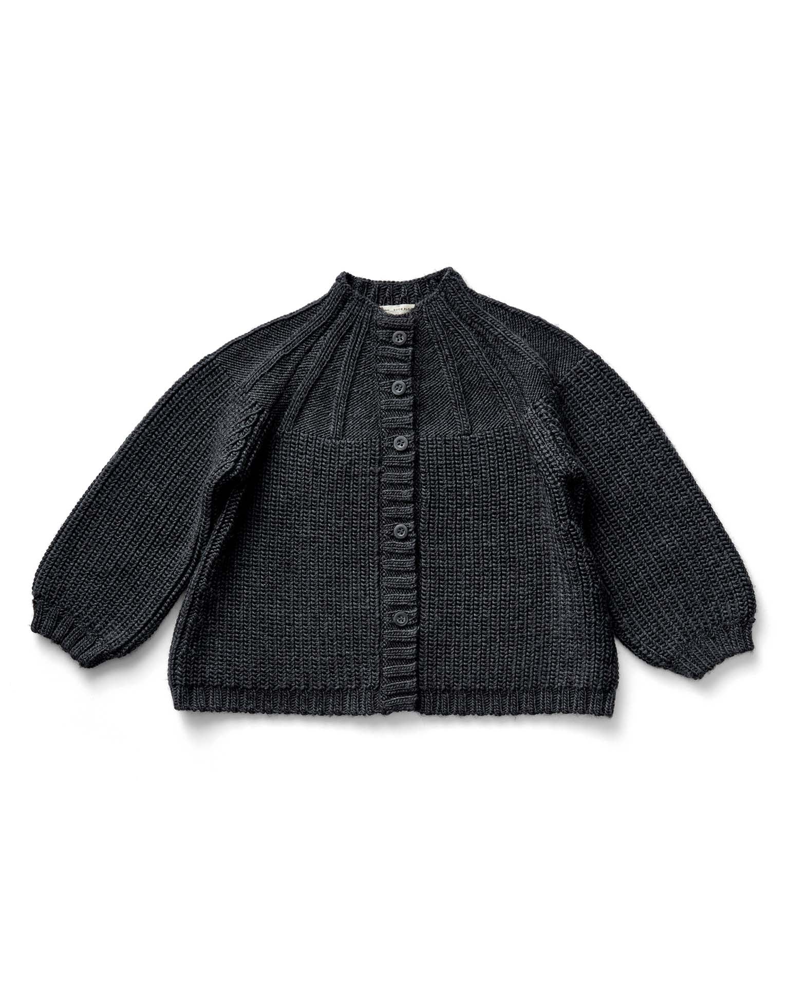 soor ploom beatrice cardigan in soot at Little