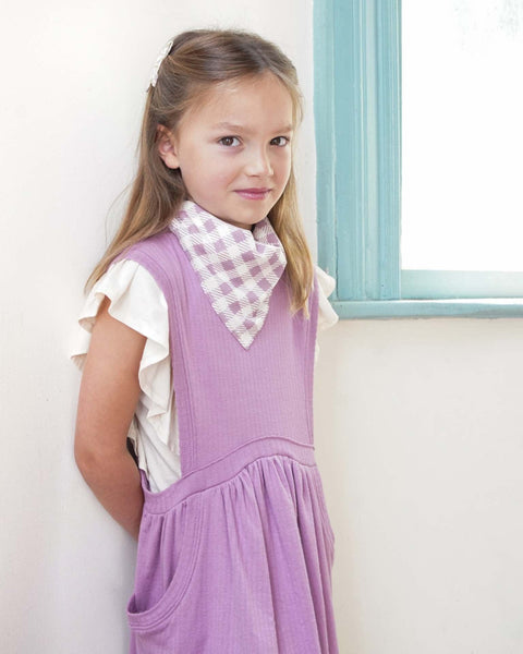 Ismay Dress, Checker Rose Print, Zinnia – Soor Ploom
