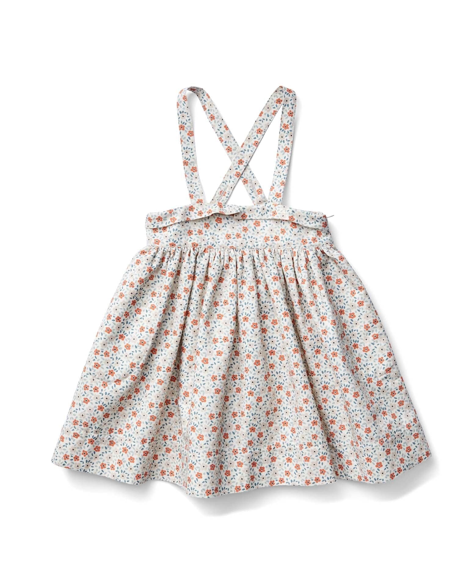 enola pinafore in meadow print