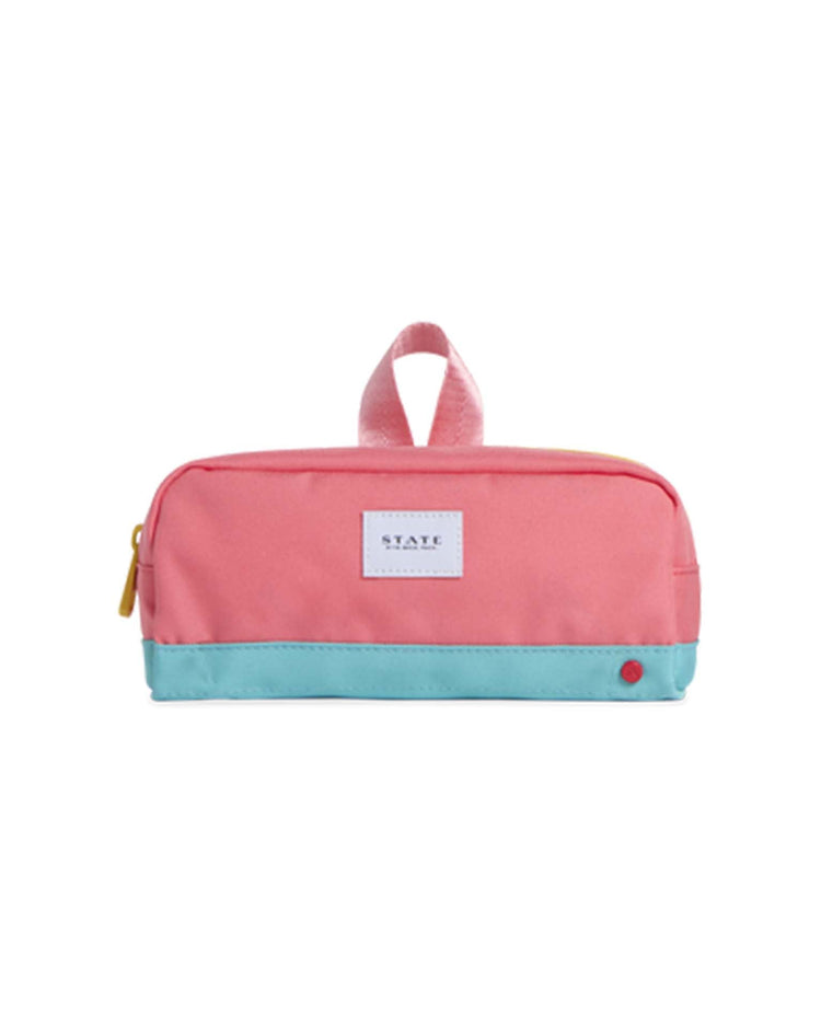 Little state bags accessories clinton pencil case in pink + mint