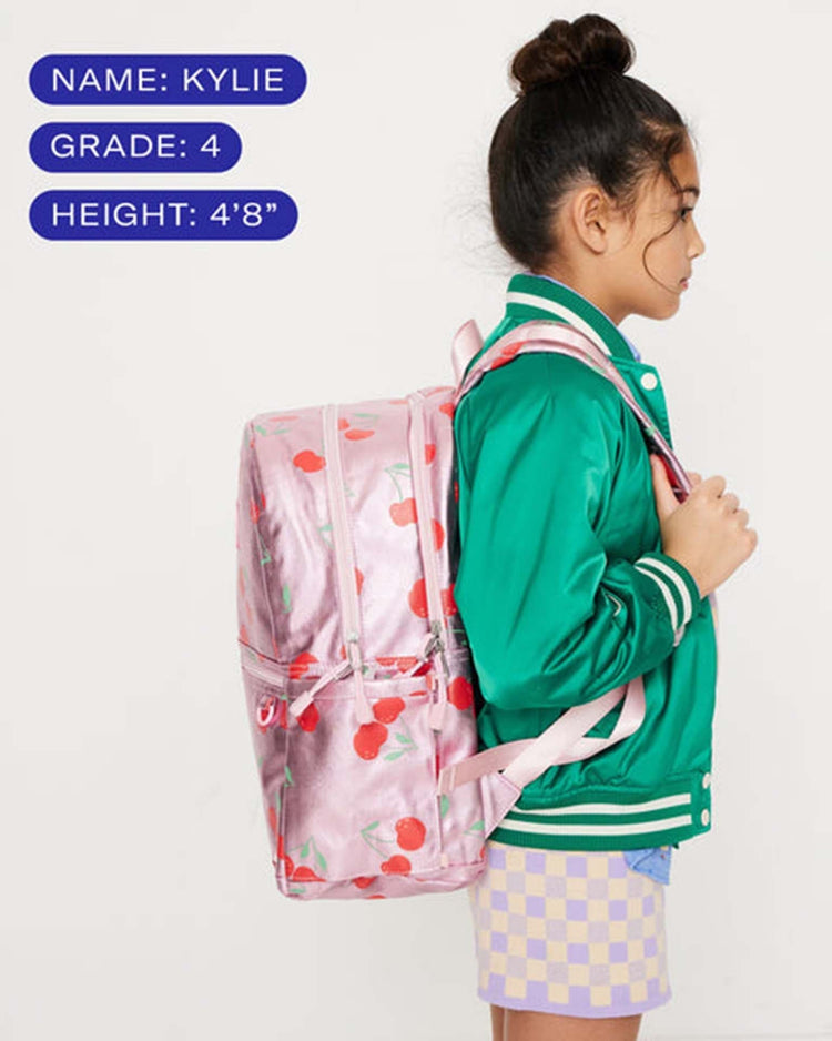 Little state bags accessories kane kids double pocket backpack in cherries