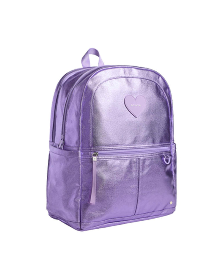 Little state bags accessories kane kids double pocket backpack in lilac