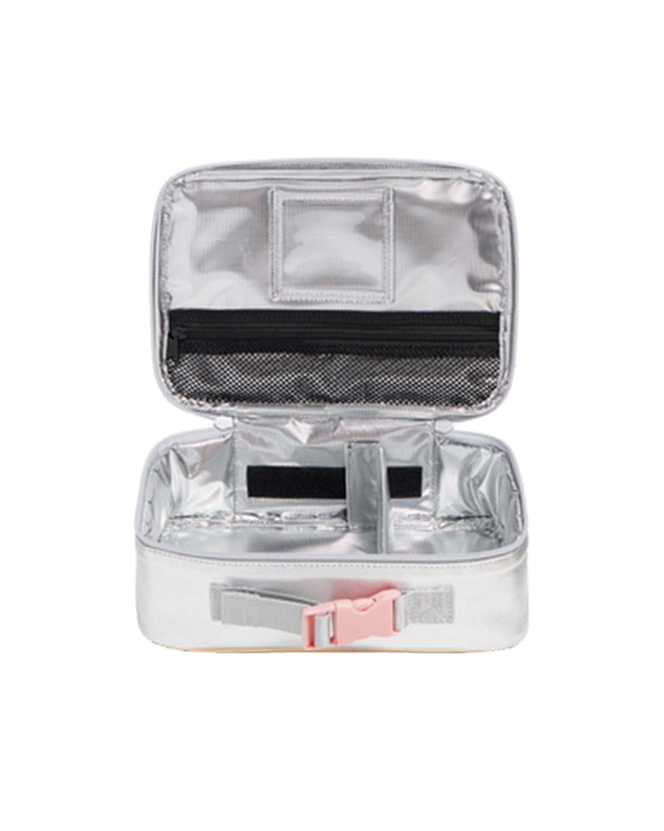 Little state bags accessories rodgers lunch box in pink + silver