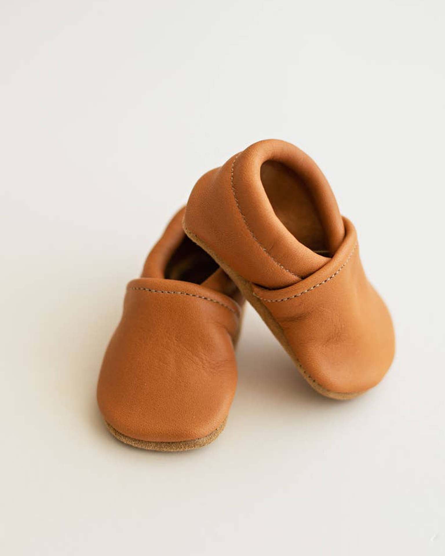 sun lace baby moccs in ginger at Little