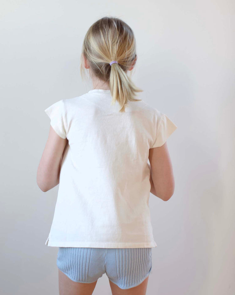 Little sunchild kids salento tee in milk