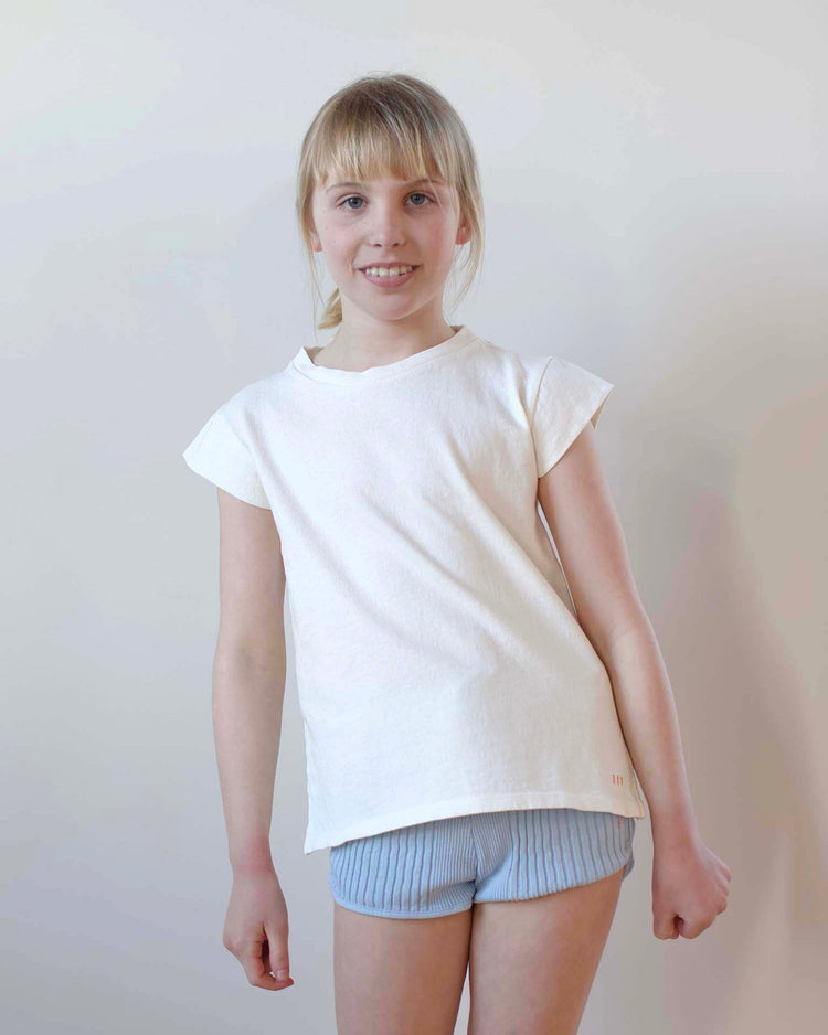 Little sunchild kids salento tee in milk