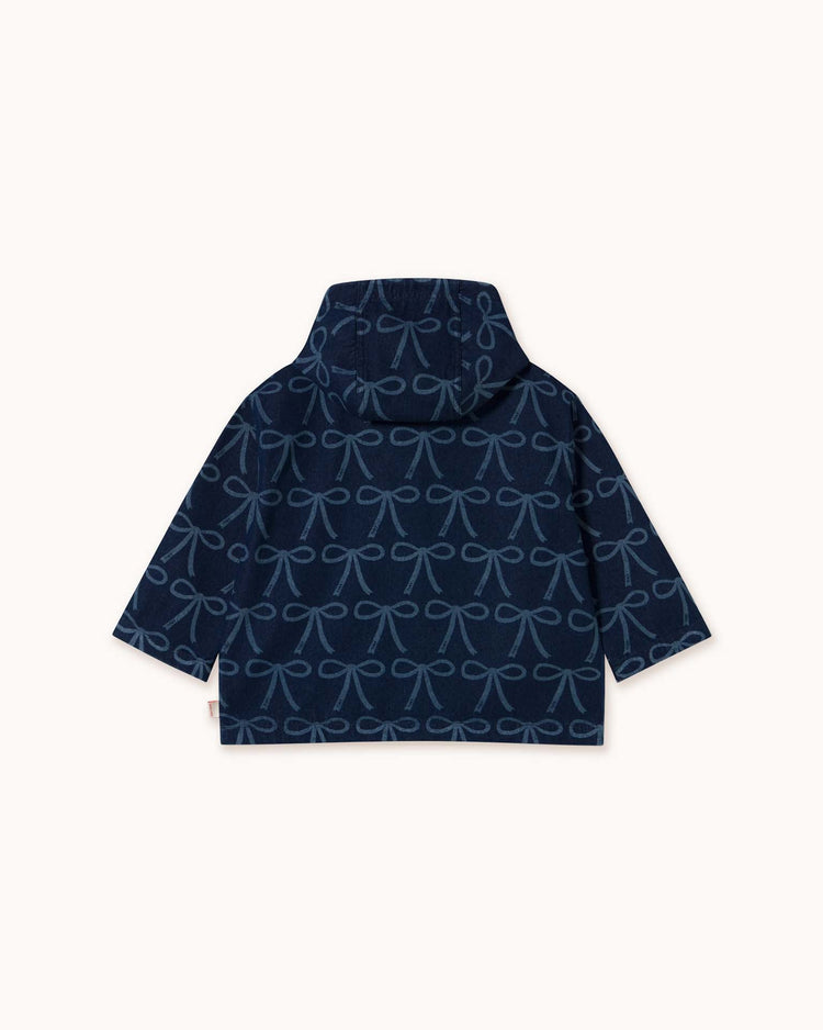 Little tiny cottons kids bows jacket in blue denim