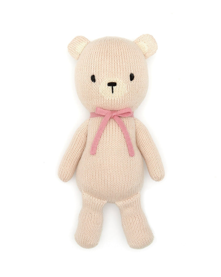 Little tun tun play bear in light pink + strawberry
