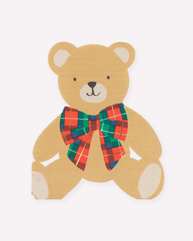 plaid teddy napkins