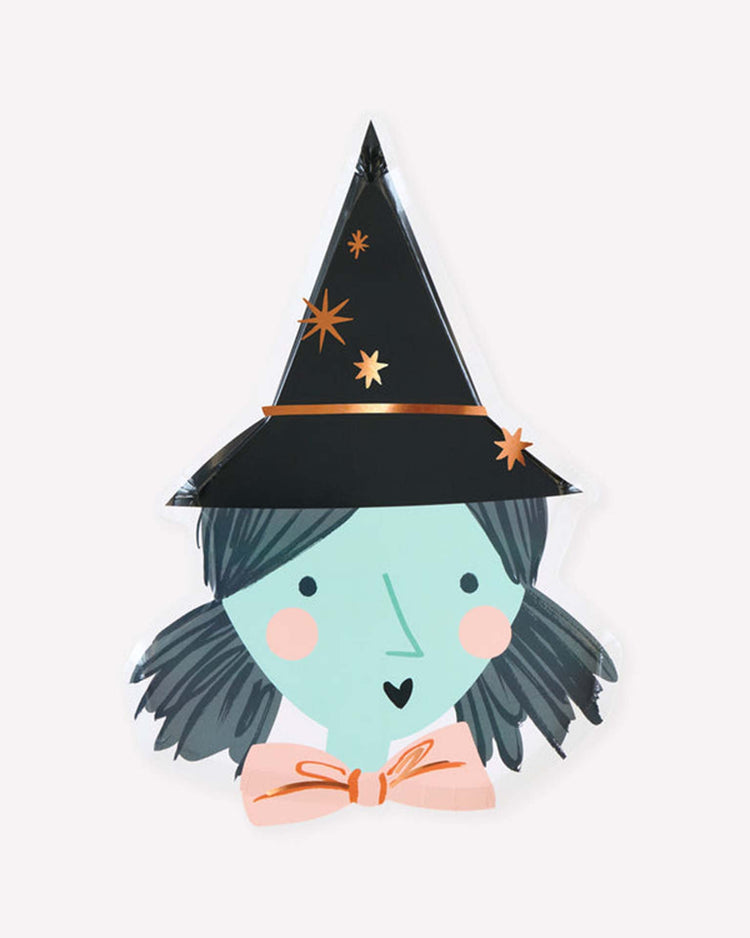 witch shaped plates