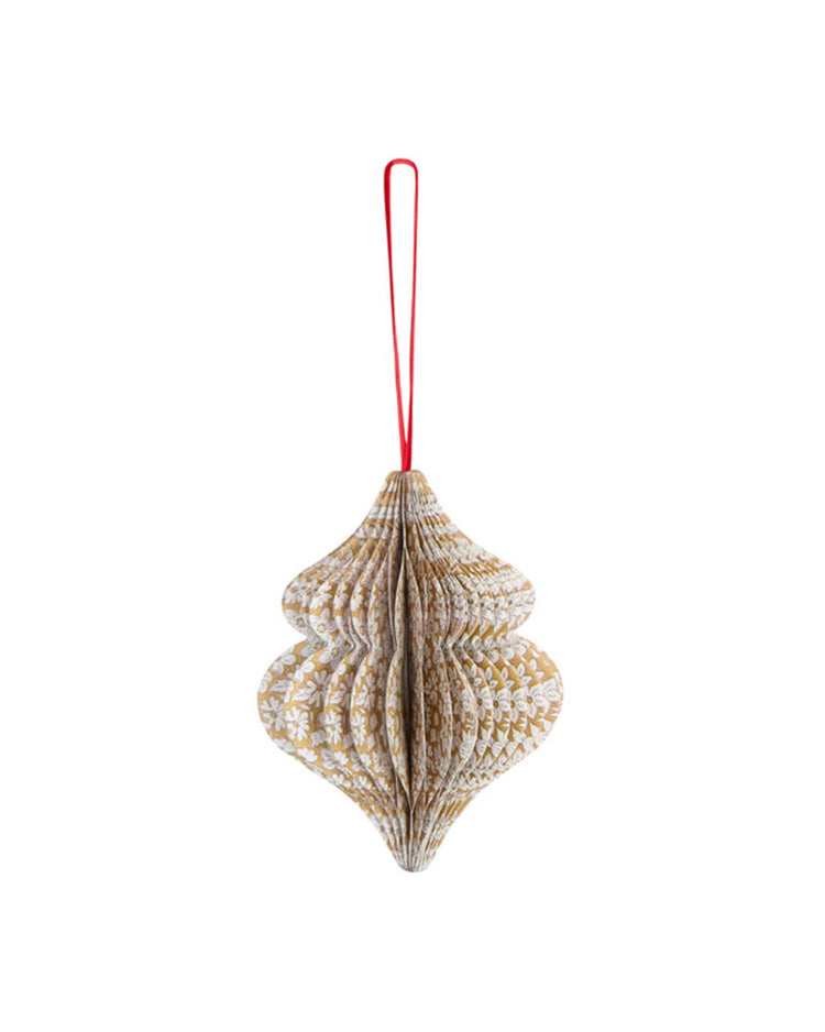 meri meri x liberty paper honeycomb tree decorations
