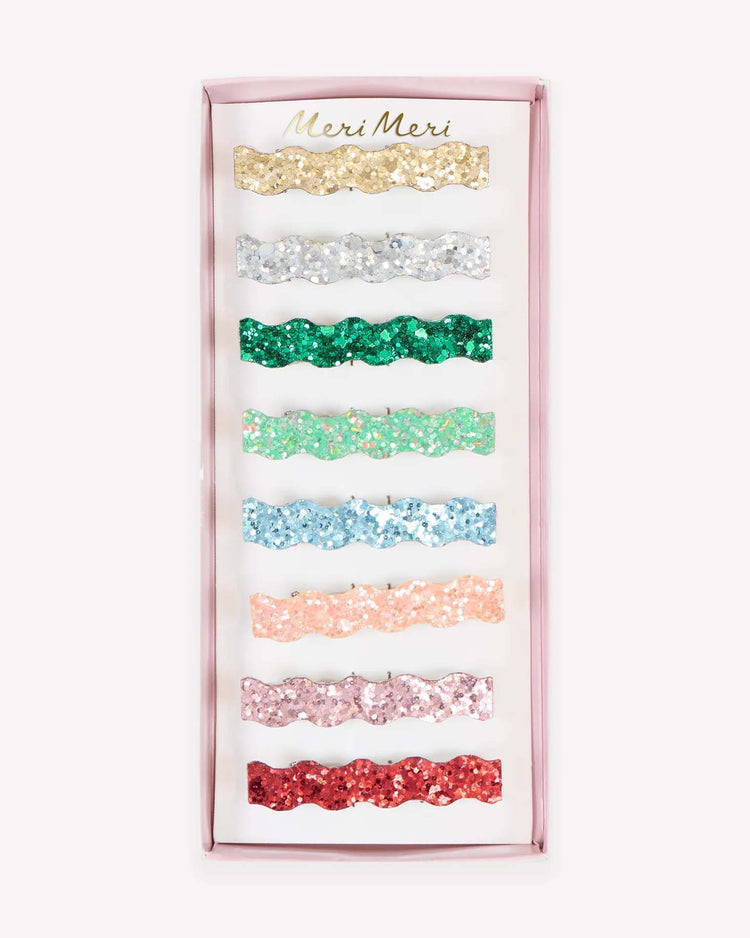 glitter hair clips