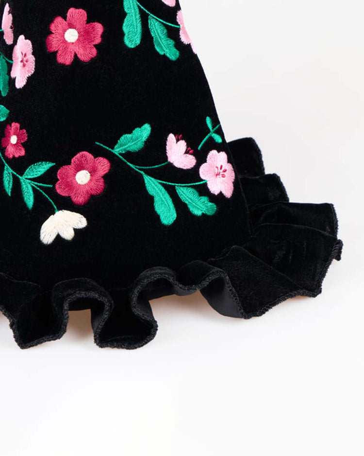 embroidered velvet witch costume