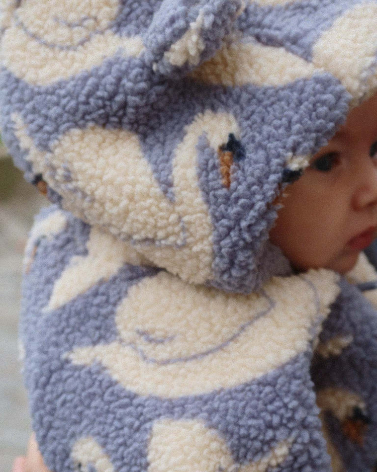 jody teddy onesie in swan