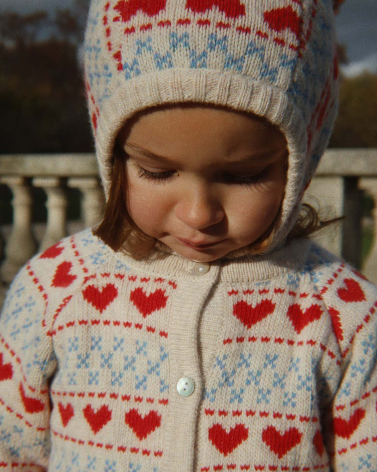konges sløjd belou balaclava in heart kids Little