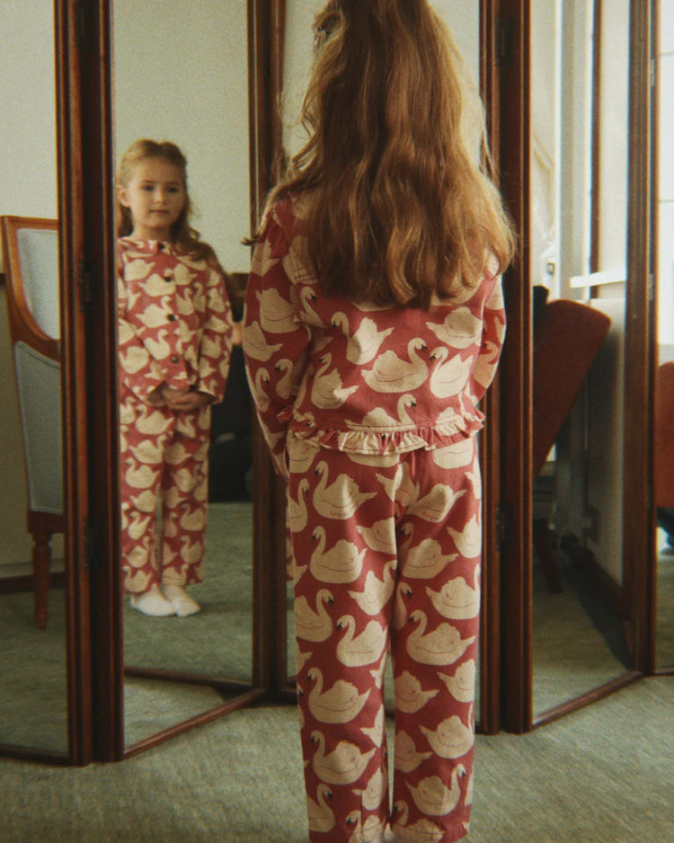 konges sløjd magot frill pants in swan rose kids Little