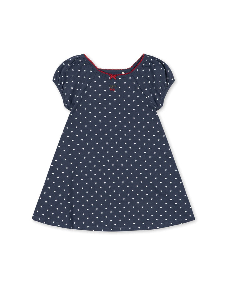 konges sløjd classic short sleeve dress in heart blues kids Little