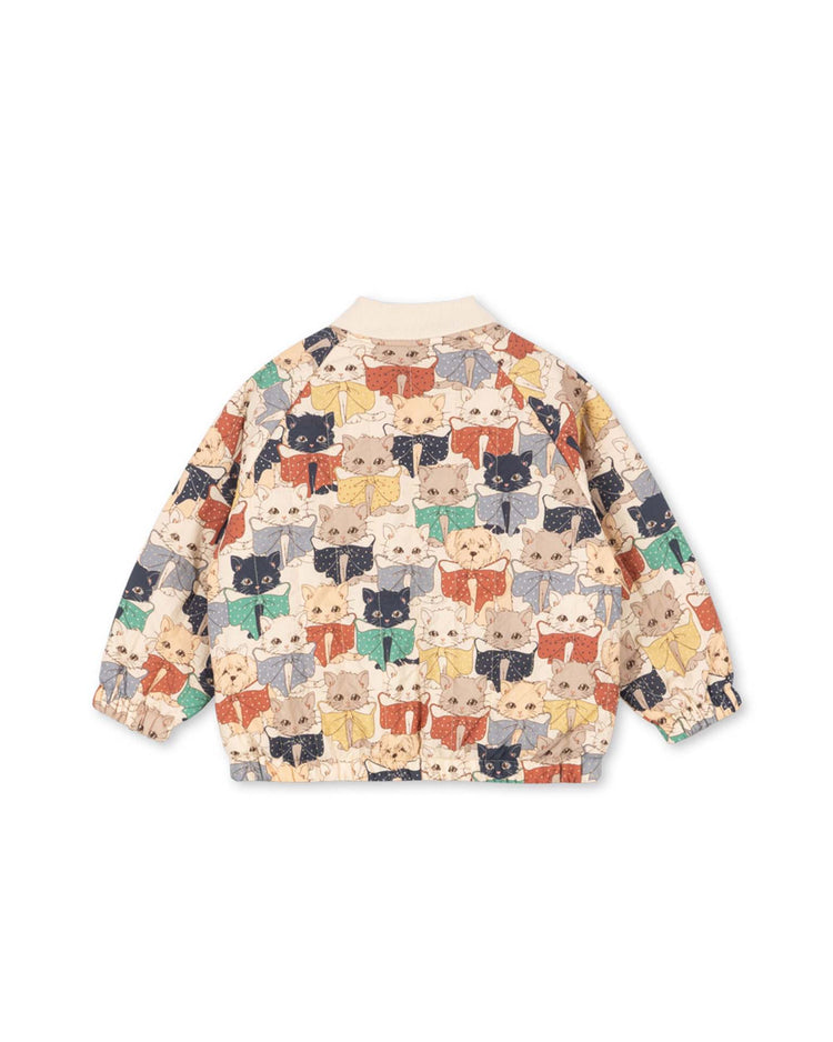 juno printed bomber jacket in like cats and dogs