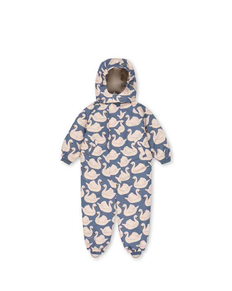 konges sløjd nohr snowsuit print in swan kids Little