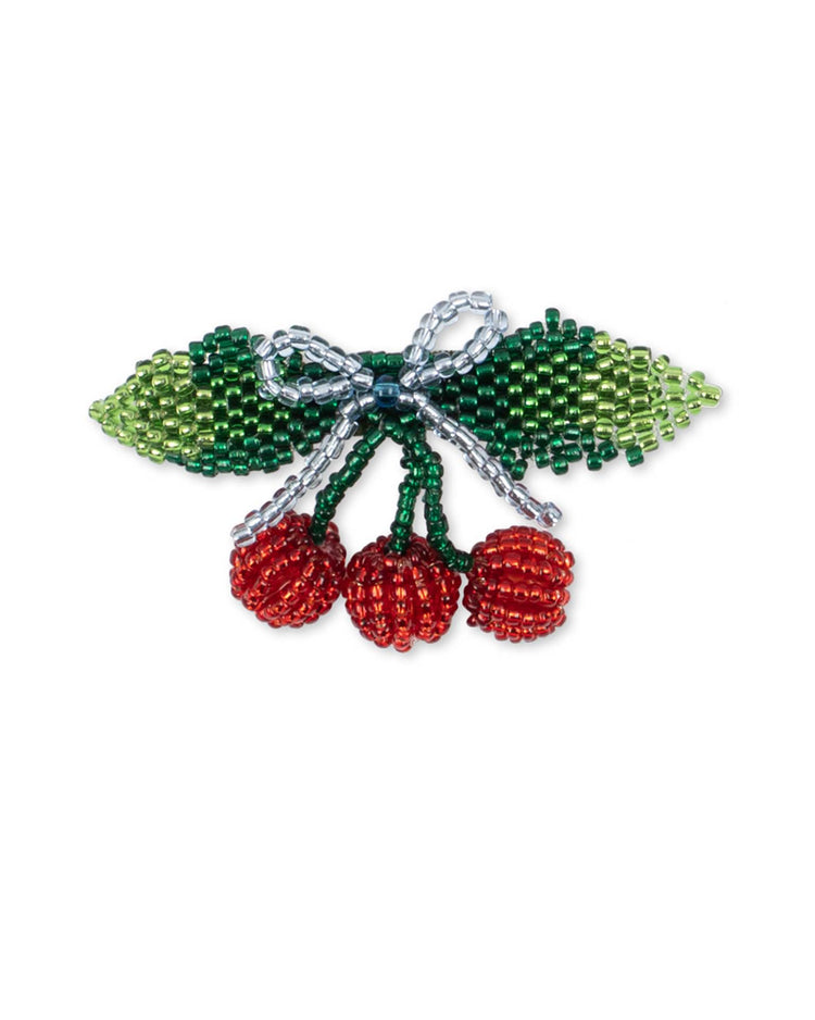 konges sløjd beaded cherry hair clip accessories Little