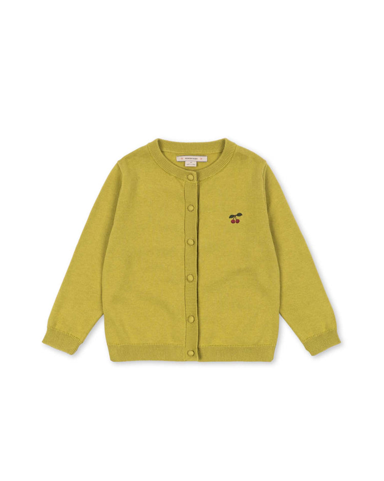 konges sløjd cathy cardigan in leek green kids Little