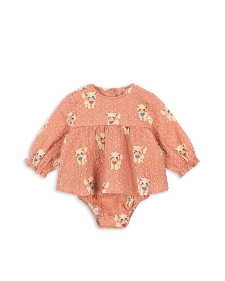 konges sløjd elin romper in ciao miao rose kids Little