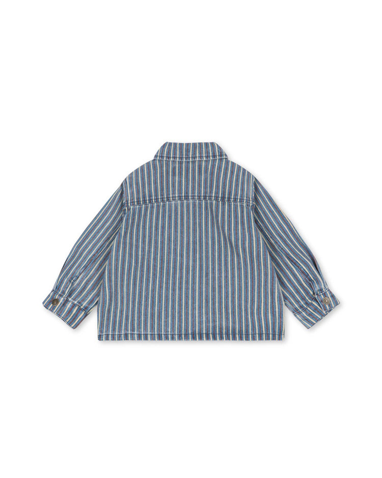 konges sløjd magot shirt in tricolore bleu kids Little