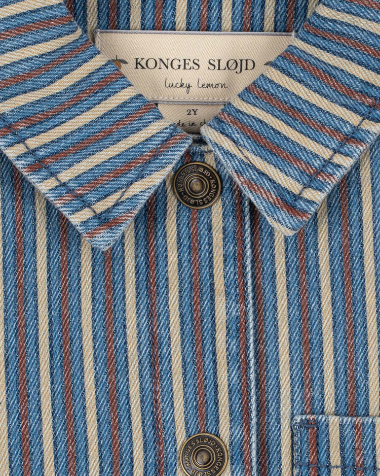 konges sløjd magot shirt in tricolore bleu kids Little
